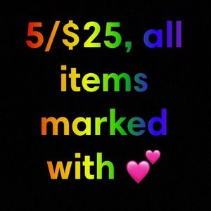 💕 5/$25 sale